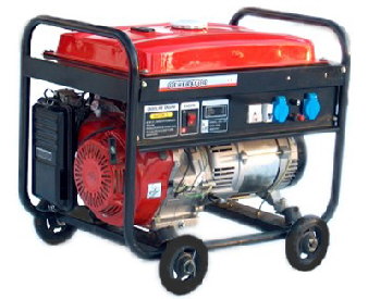 Generator wahlweise mit Benzin- oder Dieselmotor